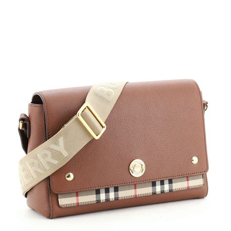 burberry vintage check note crossbody bag|Burberry Check note crossbody strap.